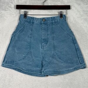 Patagonia Shorts Womens 4 Blue Denim High Rise Chino 4in Canvas Stand Up